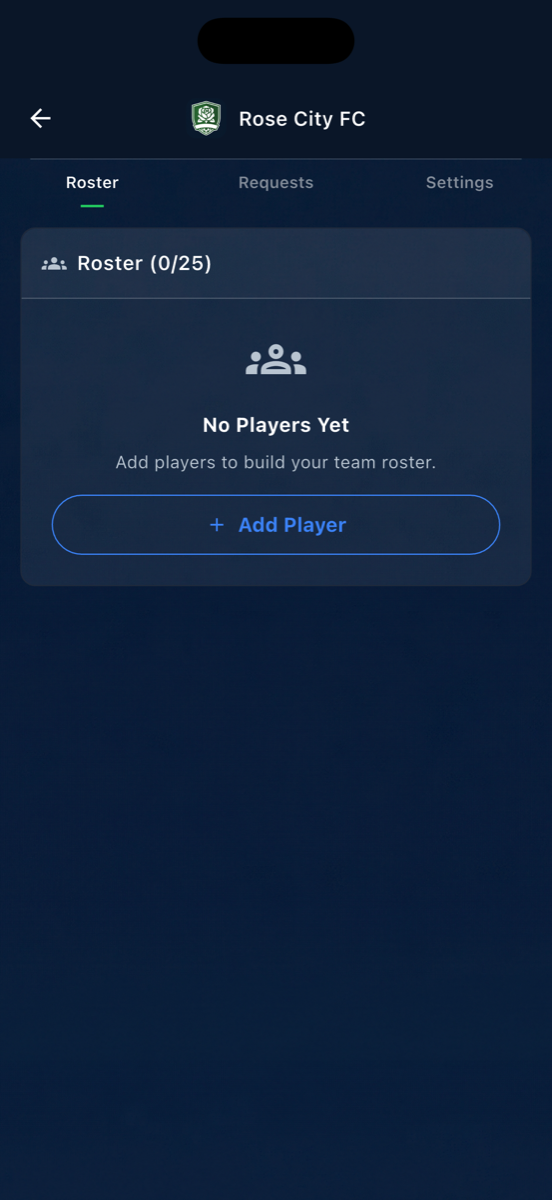 Team management view